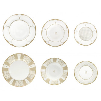 Brandani Σερβίτσιο Φαγητού Πορσελάνης Σετ18τμχ. Golden Eye Brandani Σερβίτσιο Φαγητού Πορσελάνης Σετ18τμχ. Golden Eye