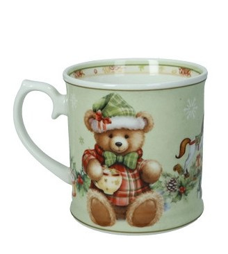 BRANDANI Brandani Χριστουγεννιάτικη Κούπα Πορσελάνης Coccole Verde 300ml