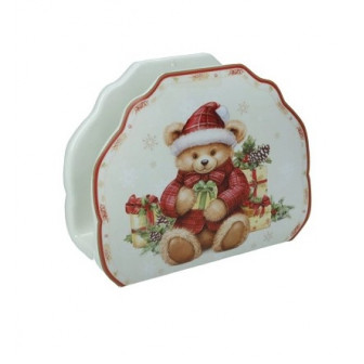 Brandani Χριστουγεννιάτικη Χαρτοπετσετοθήκη Πορσελάνης Coccole Brandani Χριστουγεννιάτικη Χαρτοπετσετοθήκη Πορσελάνης Coccole