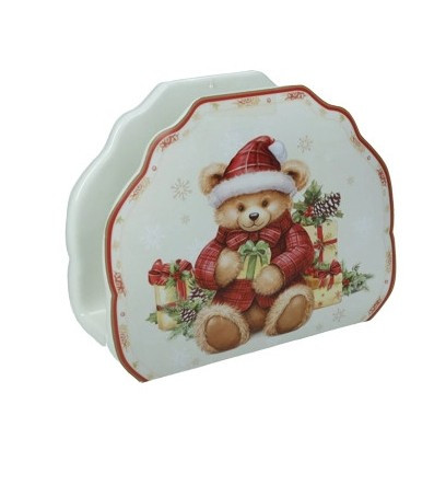 Διακοσμητικά και αξεσουαρ κουζίνας Kouzinika - ΣΗΜΑΝΤΙΚΟ: Σε περίπτωση διαφοράς τιμής από το κατάστημα ισχύει παντα και μόνο η τιμή του καταστήματος Brandani Χριστουγεννιάτικη Χαρτοπετσετοθήκη Πορσελάνης