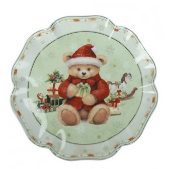 Brandani Χριστουγεννιάτικη Πιατέλα Πορσελάνης Coccole 30cm