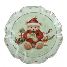 Brandani Χριστουγεννιάτικη Πιατέλα Πορσελάνης Coccole 30cm