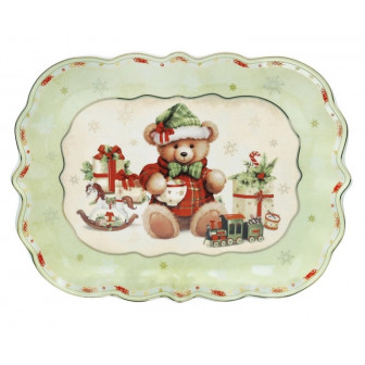 Brandani Χριστουγεννιάτικη Πιατέλα Πορσελάνη Coccole 33cm Brandani Χριστουγεννιάτικη Πιατέλα Πορσελάνη Coccole 33cm