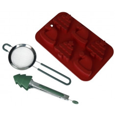 Brandani Χριστουγεννιάτικο Σετ Ζαχαροπλαστικής 3τμχ. Brandani Χριστουγεννιάτικο Σετ Ζαχαροπλαστικής 3τμχ.