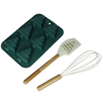 Brandani Χριστουγεννιάτικο Σετ Ζαχαροπλαστικής 3τμχ. Brandani Χριστουγεννιάτικο Σετ Ζαχαροπλαστικής 3τμχ.