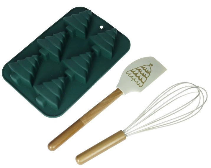 Διακοσμητικά και αξεσουαρ κουζίνας Kouzinika - ΣΗΜΑΝΤΙΚΟ: Σε περίπτωση διαφοράς τιμής από το κατάστημα ισχύει παντα και μόνο η τιμή του καταστήματος Brandani Χριστουγεννιάτικο Σετ Ζαχαροπλαστικής 3τμχ.