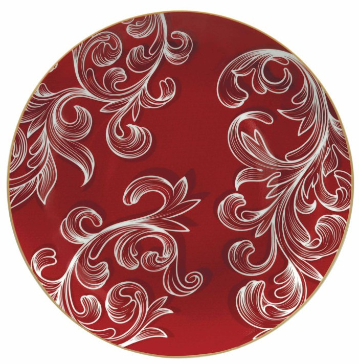 Διακοσμητικά και αξεσουαρ κουζίνας Kouzinika - ΣΗΜΑΝΤΙΚΟ: Σε περίπτωση διαφοράς τιμής από το κατάστημα ισχύει παντα και μόνο η τιμή του καταστήματος Πιατέλα Χριστουγεννιάτικη Πορσελάνης Royal Red Brandani