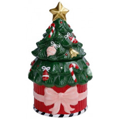 Χριστουγεννιάτικη Κεραμική Μπισκοτιέρα Xmas Tree 27cm