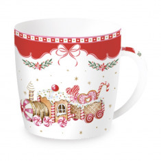 R2S Χριστουγεννιάτικη Κούπα Sweet Christmas Red Σε Μεταλλικό Κουτί 350ml