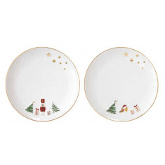 R2S Χριστουγεννιάτικα Πιάτα  Let It Snow  Σετ 2τμχ. 16cm R2S Χριστουγεννιάτικα Πιάτα  Let It Snow  Σετ 2τμχ. 16cm