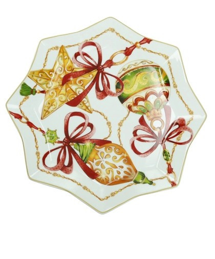 Διακοσμητικά και αξεσουαρ κουζίνας Kouzinika - ΣΗΜΑΝΤΙΚΟ: Σε περίπτωση διαφοράς τιμής από το κατάστημα ισχύει παντα και μόνο η τιμή του καταστήματος Brandani Χριστουγεννιάτικη Πιατέλα Πορσελάνης Gioco Di