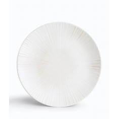 iONIA Πιάτο Φαγητού Σετ 6τμχ. Stoneware Ammos White 27cm