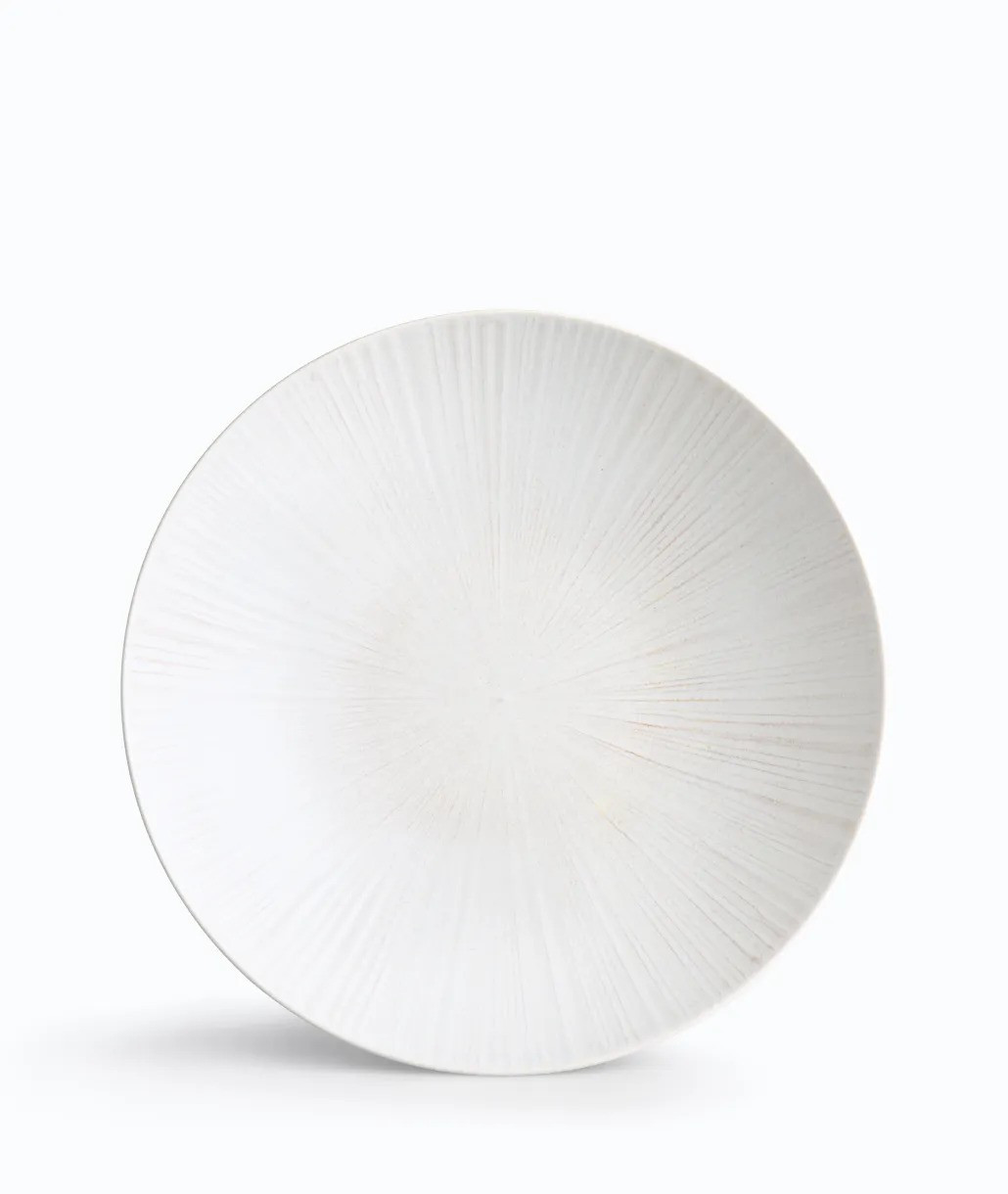 IONIA IONIA Πιάτο Βαθύ Σετ 6Τμχ. Stoneware Ammos White 22cm