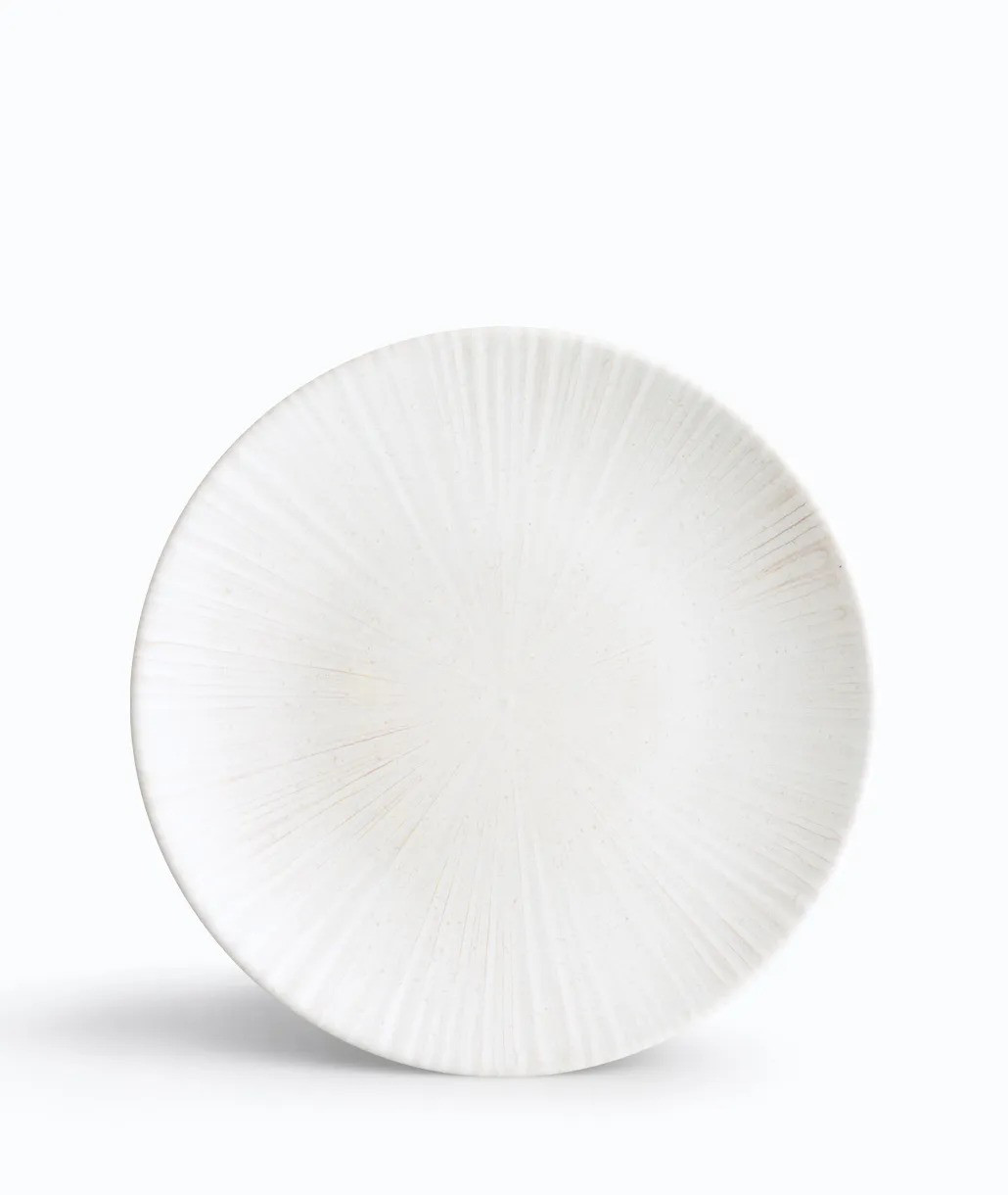 IONIA IONIA Πιάτο Φρούτου Σετ 6Τμχ. Stoneware Ammos White 21cm