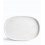 IONIA Πιατέλα Οβάλ Stoneware Ammos White 33cm
