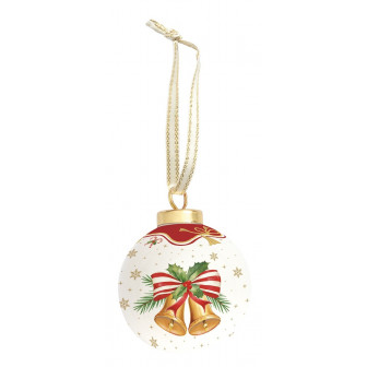 R2S Χριστουγεννιάτικη Μπάλα Πορσελάνης Bells 7cm R2S Χριστουγεννιάτικη Μπάλα Πορσελάνης Bells 7cm