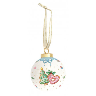 R2S Χριστουγεννιάτικη Μπάλα Πορσελάνης Sweet Christmas Xmas Tree 7cm R2S Χριστουγεννιάτικη Μπάλα Πορσελάνης Sweet Christmas Xmas Tree 7cm