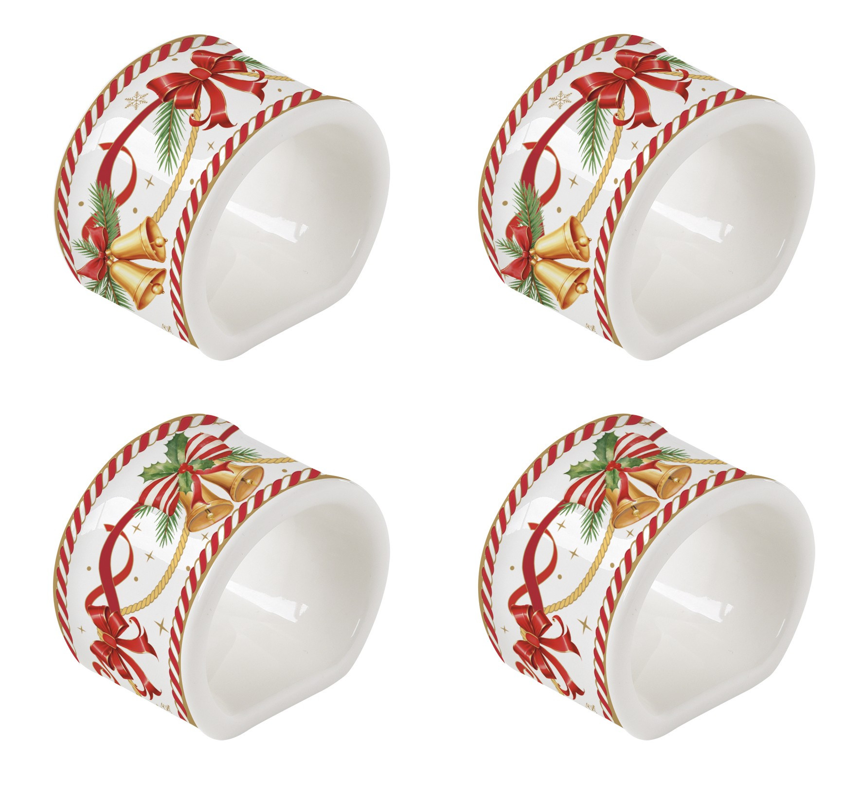 R2S Χριστουγεννιάτικα Δαχτυλίδια Για Πετσέτες Πορσελάνη