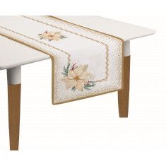 R2S Χριστουγεννιάτικο Ranner White Elegance 140X45cm