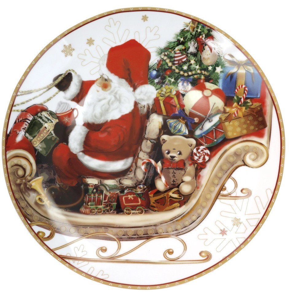 Διακοσμητικά και αξεσουαρ κουζίνας Kouzinika - ΣΗΜΑΝΤΙΚΟ: Σε περίπτωση διαφοράς τιμής από το κατάστημα ισχύει παντα και μόνο η τιμή του καταστήματος Brandani Χριστουγεννιάτικη Πιατέλα Πορσελάνης Christmas