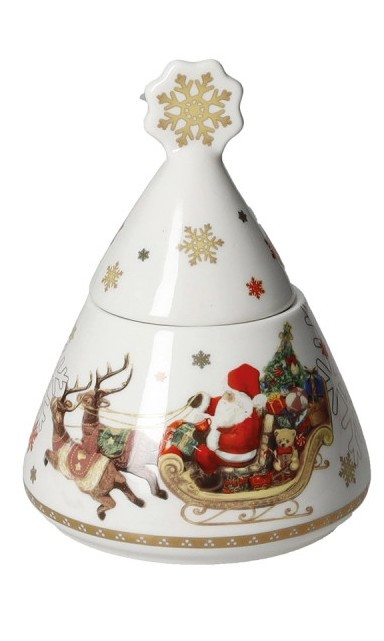 Brandani Ζαχαριέρα Πορσελάνης Christmas Dolce 15cm