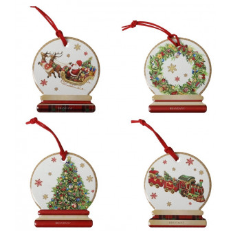 Brandani Χριστουγεννιάτικα Σουβέρ Κάλτσα Πορσελάνης Σετ 4Τμχ Christmas Dolce Brandani Χριστουγεννιάτικα Σουβέρ Κάλτσα Πορσελάνης Σετ 4Τμχ Christmas Dolce