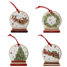 Brandani Χριστουγεννιάτικα Σουβέρ Κάλτσα Πορσελάνης Σετ 4Τμχ Christmas Dolce Brandani Χριστουγεννιάτικα Σουβέρ Κάλτσα Πορσελάνης Σετ 4Τμχ Christmas Dolce