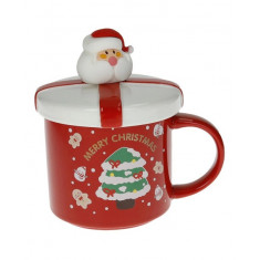 Brandani Χριστουγεννιάτικη Κούπα Πορσελάνης Με Κουταλάκι  Σε Συσκευασία Δώρου