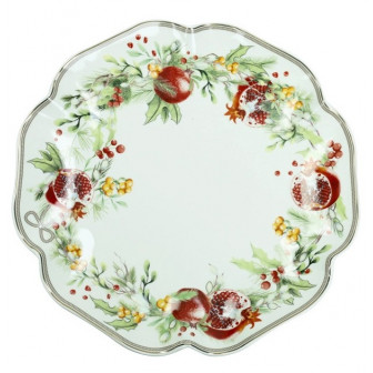 Brandani Χριστουγεννιάτικη Πιατέλα Πορσελάνης Carol 30cm Brandani Χριστουγεννιάτικη Πιατέλα Πορσελάνης Carol 30cm