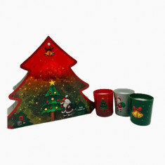 Arti Casa Σετ Κερια 3τμχ Bells Σε Γυάλινο Βαζάκι