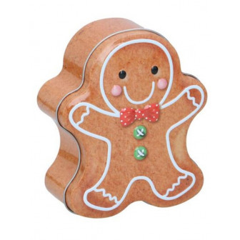 Arti Casa Χριστουγεννιάτικο Μεταλλικό Κουτί Gingergread 14cm Arti Casa Χριστουγεννιάτικο Μεταλλικό Κουτί Gingergread 14cm