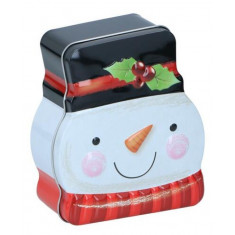 Arti Casa Χριστουγεννιάτικο Μεταλλικό Κουτί Snowman 14cm Arti Casa Χριστουγεννιάτικο Μεταλλικό Κουτί Snowman 14cm