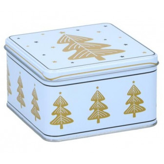 Arti Casa Χριστουγεννιάτικο Μεταλλικό Κουτί Xmas Tree White 12cm Arti Casa Χριστουγεννιάτικο Μεταλλικό Κουτί Xmas Tree White 12cm