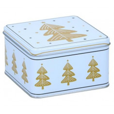 Arti Casa Χριστουγεννιάτικο Μεταλλικό Κουτί Xmas Tree White 12cm Arti Casa Χριστουγεννιάτικο Μεταλλικό Κουτί Xmas Tree White 12cm