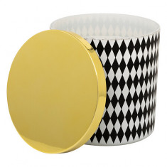 Atmosphera Αρωματικό Κερί Σε Βάζο Black & White Diamond 10cm