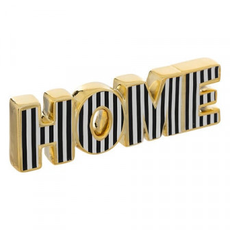 Atmosphera Επιτραπέζιο Διακοσμητικό HOME Black & White Κεραμικό 25cm