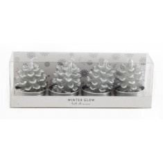 Arti Casa Χριστουγεννιάτικα Κεριά Κουκουνάρια Σετ 4τμχ.