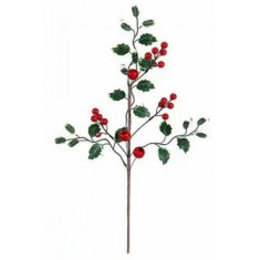 Arti Casa Χριστουγεννιάτικο Διακοσμητικό Κλαδί Berries Red 50cm