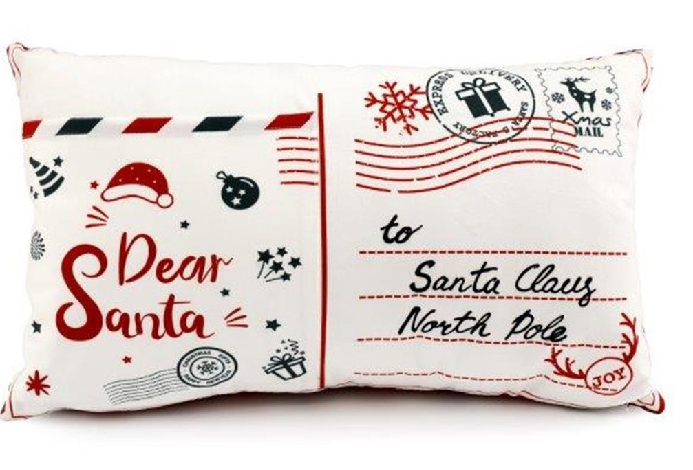 ARTI CASA Arti Casa Χριστουγεννιάτικο Μαξιλάρι Santa Letter 50X30cm