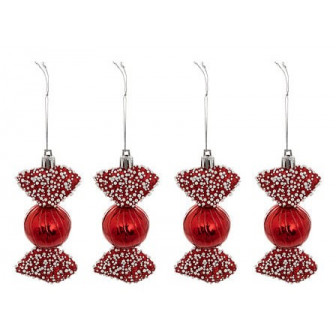 Atmosphera Χριστουγεννιάτικα Στολίδια Candy Σετ 4τμχ Atmosphera Χριστουγεννιάτικα Στολίδια Candy Σετ 4τμχ