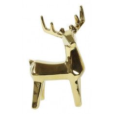 Countryfield Διακοσμητικό Κεραμικό Ελάφι Χρυσό 23cm