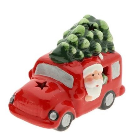 ARTI CASA Arti Casa Χριστουγεννιάτικο κεραμικό Αυτοκίνητο Santa Led