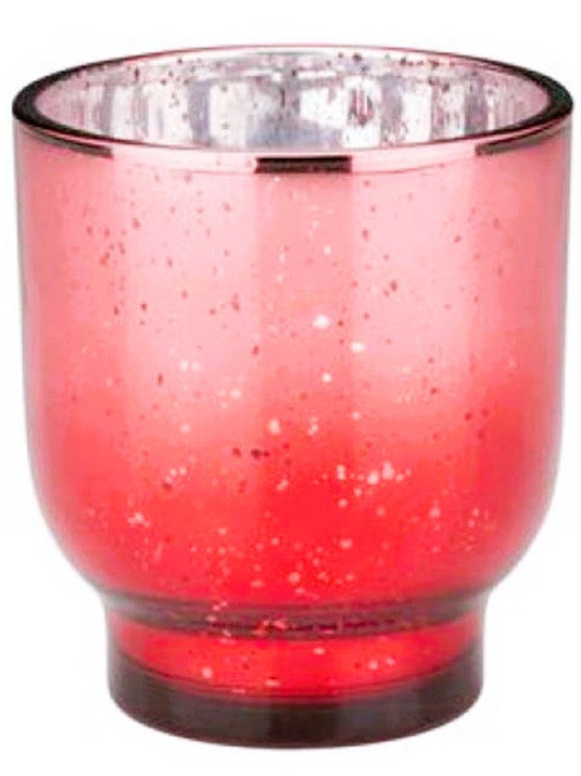 COUNTRYFIELD Countrydield Κηροπήγιο Γυάλινο Κόκκινο 10cm