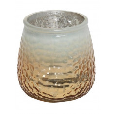 Countrydield Κηροπήγιο Γυάλινο Χρυσό 10cm