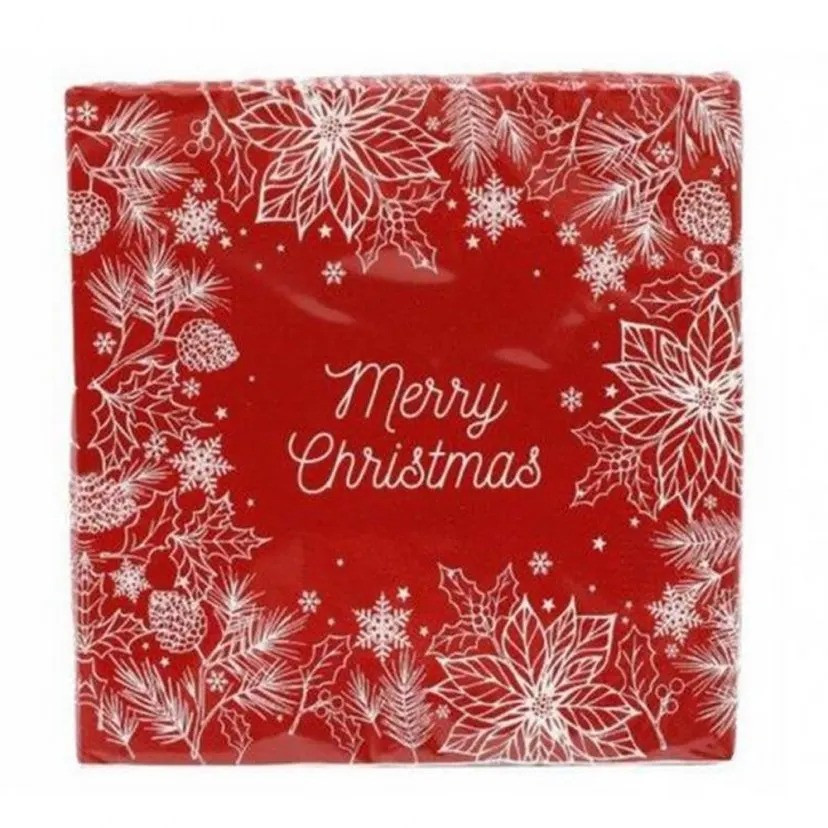 ARTI CASA Arti Casa Χριστουγεννιάτικες Χαρτοπετσέτες Πολυτελείας 20Τμχ. Merry Christmas