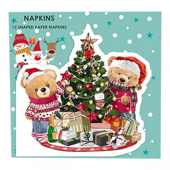 Arti Casa Χριστουγεννιάτικες Χαρτοπετσέτες Πολυτελείας 12Τμχ Bear