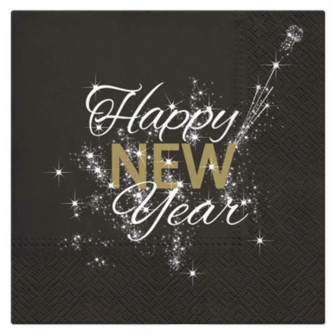 Arti Casa Χριστουγεννιάτικες Χαρτοπετσέτες Πολυτελείας 20Τμχ. New Year