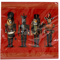 Arti Casa Χριστουγεννιάτικες Χαρτοπετσέτες Πολυτελείας 20Τμχ Animal Nutcracker