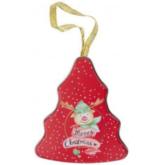 Arti Casa Χριστουγεννιάτικο Μεταλλικό Κουτί Xmas Bear 10cm