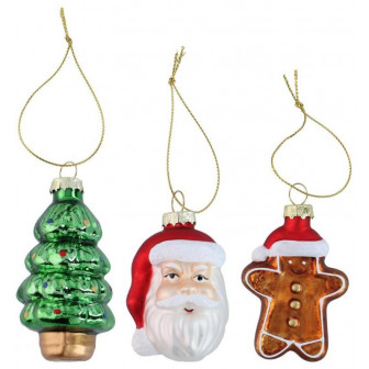 Arti Casa Χριστουγεννιάτικα Στολίδια Γυάλινα multicolor Σετ 3τμχ. Arti Casa Χριστουγεννιάτικα Στολίδια Γυάλινα multicolor Σετ 3τμχ.